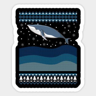 Christmas Orca Sticker